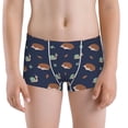 thumbnail image 5 of Yiaed Hedgehog And Snail Print Boys' Boxer Briefs Cotton Casual Stretch Comfort Boys Boxers - Kids Boxer Briefs Underwear for Boys (6-18)-Medium, 5 of 5