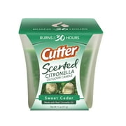 Cutter Scented Citronella Outdoor Candle, Sweet Cedar, 11-oz