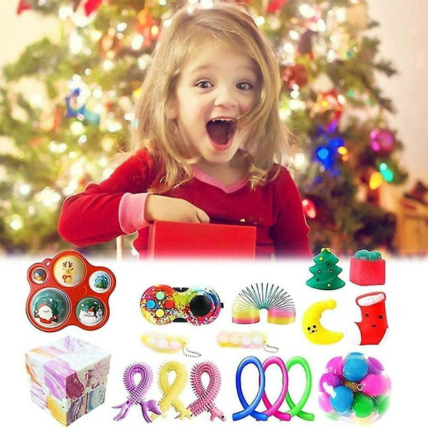 Lot de 2 jouets de décompression créatifs pour enfants et adultes - Pour  soulager le stress - Pour anniversaire, Noël : : Jeux et Jouets