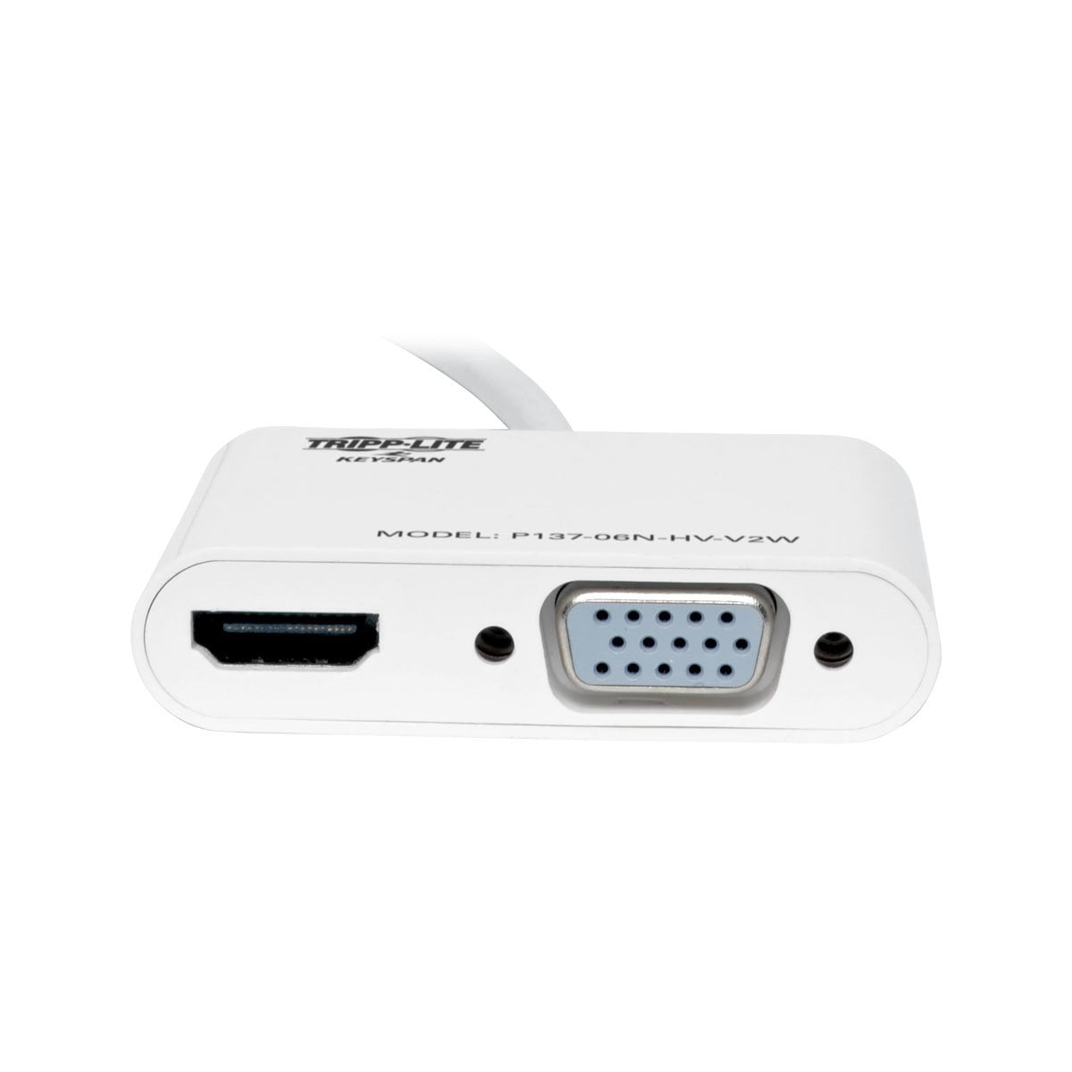 Tripp Lite Mini DisplayPort 1.2 to VGA/HDMI Adapter Converter, Active, 1920 X 1200, 1080P, Black, Mdp Adapter (P137-06N-HV-V2W)