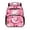 Axolotl Strawberry, variant on Floral Black Cat 13.5 Inch Kids Backpack for Boys Girls 3-6 Preschool Kindergarten Water Resistant Breathable Adjustable Straps School Bag for Daycare Travel Gifts