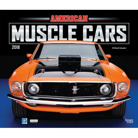 American Muscle Cars 2018 Calendar - Walmart.com