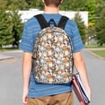 thumbnail image 4 of Lukts Cartoon Cat 1 Pattern 15 Inch Student Backpack, Waterproof Laptop Backpack with Adjustable Shoulder Straps, Lightweight Travel, Campus Backpack, Unisex, 4 of 6