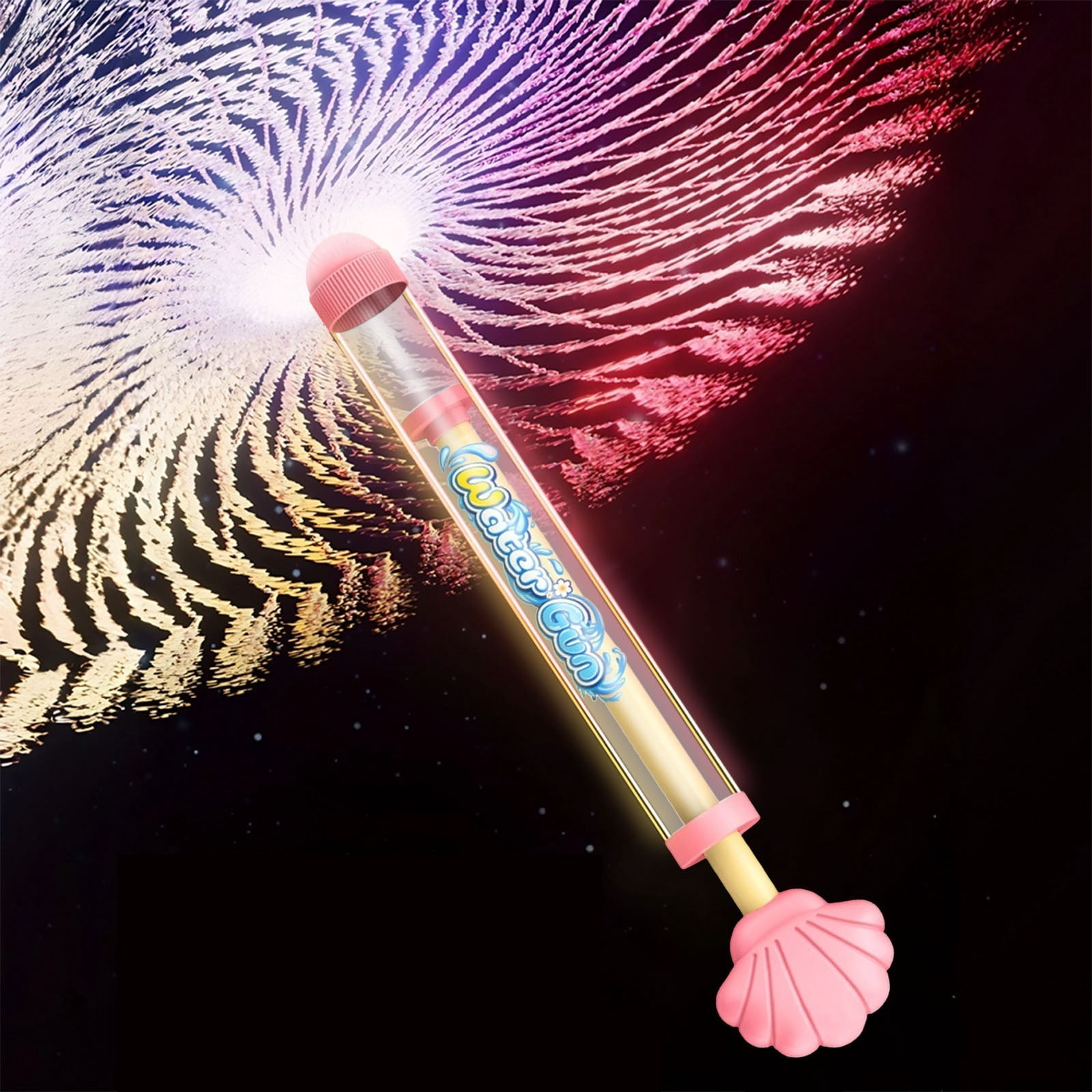 Creativity Fireworks Water Gun,Cute Shell Shaped Sprays Water Like Fireworks,Squirt Gun Umbrella-Shaped Spray for Summer Pool, Backyard, Beach, Birthday Party Outdoor Game