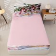 thumbnail image 4 of Castle Fairy Elegant Woman In Rose Garden Picnic Zipper Full Size Comforter Sets with Fitted Sheet and 2 Pillowcases,Pastel Floral Dress Pattern Zipper Bedding Set,Pink Reversible,4pcs, 4 of 6