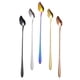 thumbnail image 3 of Cucharas de postre de acero inoxidable 5pcs Cucharas de café creativas de cucharas de mezcla de cucharas, 3 of 5