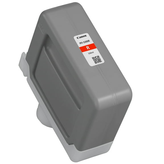 Canon PFI-3300 Pigment Ink Tank, 330ml Capacity, Red
