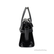 Michael Kors Womens Carmen Medium Crocodile Embossed Belted Satchel 35H3SNMS2I-001