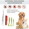 thumbnail image 1 of Pinzas para garrapatas para perros y gatos, juego de 5 pinzas para garrapatas profesionales, pinzas para garrapatas seguras y eficaces para humanos y animales, 1 of 5