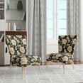 thumbnail image 2 of Designart « Élégance dans un Bouquet de Roses Beige Intemporel » Fauteuil d'Appoint Rembourré à Motif de Roses Beige - Fauteuil de Style Champêtre pour Salon, 2 of 7