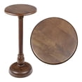 thumbnail image 3 of JONATHAN Y Leopold 24.5" Cottage Designer Mango Wood Pedestal Round Drink Table and Decorative End Table, Dark Brown, END3006B, 3 of 5