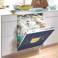 thumbnail image 2 of Yayeee Magnetic Dishwasher Cover for The Front Decoration Home Kitchen Machine Sticker Protector, Orange Cat Planet, 2 of 6
