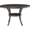 thumbnail image 3 of New Classic Furniture Crispin 48" Round Melamine Wood Dining Table in Gray, 3 of 7