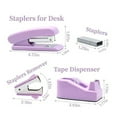 thumbnail image 3 of Office Supplies Desk Accessories Stapler Tape Dispenser Set Staple Remover Staples Clips Scissor And Tabs Gifts for Office Clerks And Students, Multi Color Options, 3 of 3