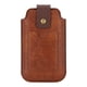 thumbnail image 2 of Bolsa de Cinta, Evita Manchas para Hombres retro Teléfono de Cuero 2 Teléfono Móvil Portátil para Trabajos Al Aire Libre, 2 of 7