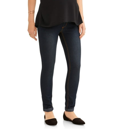 Oh! Mamma Maternity Full Panel Boyfriend Skinny Jeans - Available in Plus (Best Skinny Boyfriend Jeans)