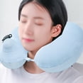thumbnail image 4 of Almohada inflable para el cuello del viaje, la mejor almohada del viaje del sueño de la ayuda del cuello para el viaje en avión, 4 of 5