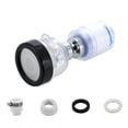 thumbnail image 1 of Aireador de grifo de 360 ​​grados de presión giratoria de aumento de la cabeza de agua ajustable lavable lavabo grifo burbujeador rociador Juegos de accesorios de baño Transparente Corto Billuyoard HA012280-03, 1 of 6