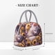 thumbnail image 2 of Fotbe Warm Sunflower Sleeping Cat Bolsa de Almuerzo con Estampado, Lonchera Aislada, Contenedor de Comida Reutilizable Tipo Cooler a Prueba de Fugas, 2 of 6