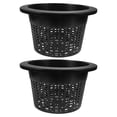 thumbnail image 5 of 2pcs Plastic Hydroponic Cups Planter Garden Mesh Net Pots with Slotted Design for Hydroponics Black, 5 of 8