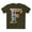 Army, variant on Letter Shirt, Shirt with Letters, Tee Shirt with Gold Letters