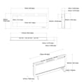 thumbnail image 3 of ActiveFlame Mirage 2 Electric Fireplace, 48IN, 3 of 4