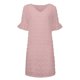thumbnail image 4 of Puntoco Vestido De Manga Corta Con Cuello En V, Gasa Jacquard Con Cuello En V De Color Sólido De Verano Para Mujer Color L, 4 of 5