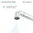 thumbnail image 4 of Avallon Pro Widespread Kitchen Faucet with Side Sprayer in Chrome, 4 of 11