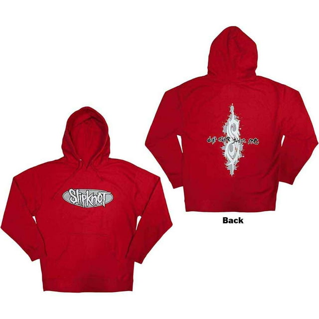 Slipknot Unisex Pullover Hoodie Sweatshirt Don't Ever Judge Me (Back Print)