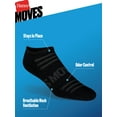 thumbnail image 4 of Hanes MOVES Men's No Show Socks, 6-12, 6-Pairs, 4 of 9