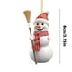 thumbnail image 3 of Christmas Ornament Unique Christmas Snowman Decoration Acrylic Hanging Pendant Christmas Tree Holiday Decoration, 3 of 6