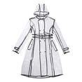 thumbnail image 1 of Ciclismo Bicicleta Lluvia Capa Poncho Con Capucha A Prueba De Viento Transparente Chaqueta De Lluvia SM SunniMix Mujer Impermeable Transparente, 1 of 8