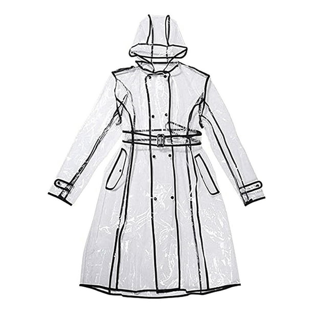 Ciclismo Bicicleta Lluvia Capa Poncho Con Capucha A Prueba De Viento Transparente Chaqueta De Lluvia SM SunniMix Mujer Impermeable Transparente