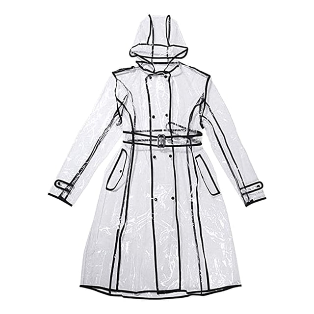 Ciclismo Bicicleta Lluvia Capa Poncho Con Capucha A Prueba De Viento Transparente Chaqueta De Lluvia SM SunniMix Mujer Impermeable Transparente