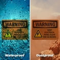 thumbnail image 6 of (2 Pack) Keep Electrical Panel Clear With Symbol OSHA Warning Sign 24 Inch X 18 Inch Indoor / Outdoor Rust-Free Aluminum Metal Signs for Workplace, Workshop, and Construction Site, Made, 6 of 8