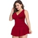 thumbnail image 4 of Traje de Baño de Talla Grande para Mujer, Vestido de Baño con Control de Abdomen de Dos Piezas con Falda Acampanada Bikini Trajes de Baño, 4 of 4