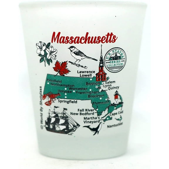 Massachusetts US States Series Collection Shot Glass