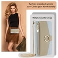 thumbnail image 5 of Dteck Crossbody Wallet Case for Samsung Galaxy A35 5G, Bicolor PU Leather Zipper Purse with Card Holder Mini Make-up Mirror for Women Girls,Folio Flip Phone Case with Magnetic Closure,Blue, 5 of 7