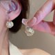 thumbnail image 2 of Pendientes de plata 925 con forma de aguja, diseño de nicho de lujo, con forma de flor y bola, estilo popular para mujer, pendientes con forma de flor, accesorio versátil, 2 of 6
