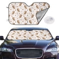 thumbnail image 2 of Balery Fall Squirrel Print Car Windshield Sun Shade,Windshield Sunshade for Car Pickup Truck SUV Accessories-Medium, 2 of 7