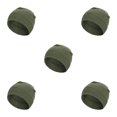 thumbnail image 1 of Jumpingount Gorras de calavera para hombre, forro de casco, sombreros de Color sólido, accesorios para el cabello a prueba de viento, ciclismo ejercito verde 5Conjunto, 1 of 6
