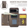 thumbnail image 2 of DG.MING Wallet Case for Google Pixel 10 Pro XL 6.8inch,Detachable Magnetic Wallet Phone Case with RFID Blocking, Card Slot,Holder, Leather Phone Case for Men Women,Grey, 2 of 9