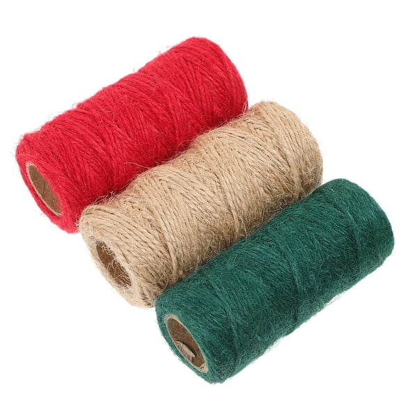 KALLORY Natural Garden Twine Heavy Duty Jute Rope for Crafts Wrapping and Decoration