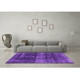 thumbnail image 3 of Ahgly Company Indoor Square Oriental Purple Industrial Area Rugs, 8' Square, 3 of 4