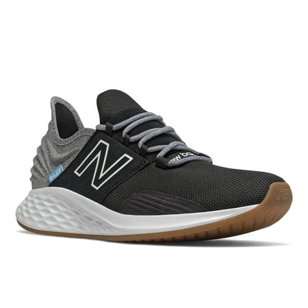 New Balance Men's Fresh Foam Roav V1 Running Shoe Sneaker, Black/Light Aluminum, 9 M US