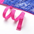 thumbnail image 7 of GEWSEY Women's Push Up Bra Lightly Lined Sexy Floral Embroidery Lace Supportive Bowkont Bras (Blue, 36B), 7 of 7