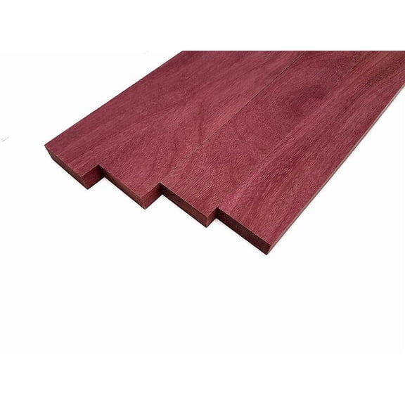 Purpleheart Lumber Board - 3/4" x 2" (4 Pieces) (3/4" x 2" x 36")