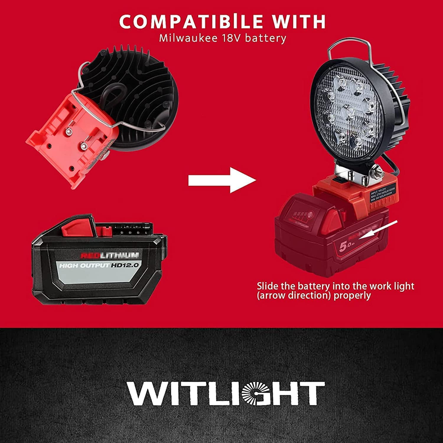 Milwaukee 18v work light hotsell