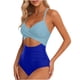 thumbnail image 1 of Traje de baño de una pieza para mujer, moda de primavera para mujer, conservador, color sólido, estilo falda, conjunto de traje de baño con abertura, traje de baño de moda de playa para mujer, trajes, 1 of 2