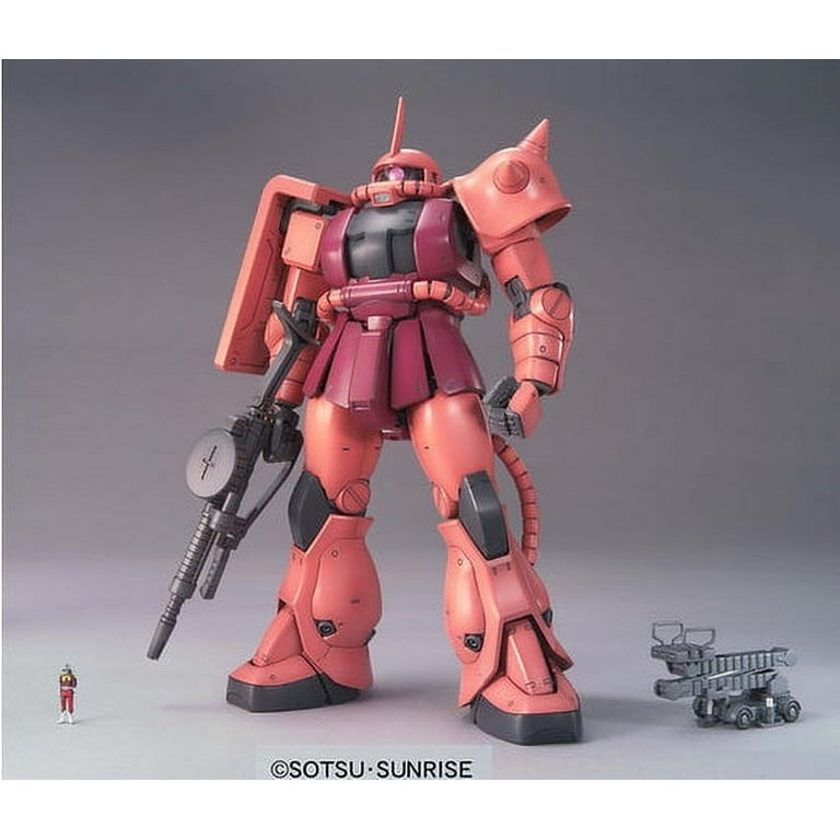 Gundam Master Grade Toy Kit: 1/100 Scale Model MS-06 Char's Zaku
